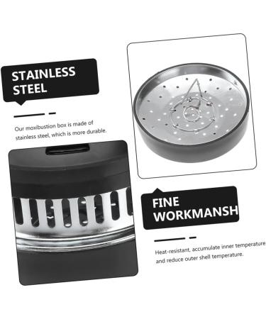 Homsfou 9 StK Moxibustion Box - Premium Moxa Burner & Diffuser Tool for Traditional Chinese Medicine | ABS Massage Device (7x5x10cm 3PCs) - Ship Worldwide - Buy Online on GoSupps.com