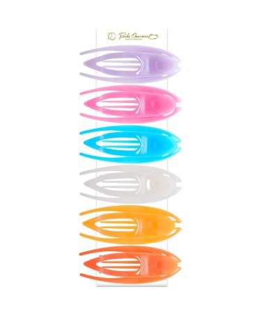 RC Roche 6-Piece Curved Hair Clips - High-Quality Non-Slip Hair Clamps for Women & Girls - Colorful & Durable Hair Accessories - Buy Online on GoSupps.com