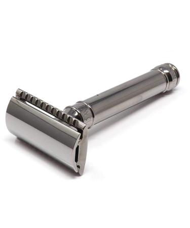 Edwin Jagger Black Gold Plated Round Handled Safety Razor - Premium Shaving Experience | International Shipping Available - Buy Online on GoSupps.com