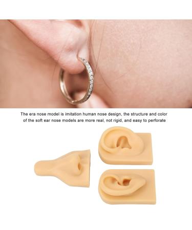 Buy Reusable Silicone Nose Model & Ear Nose Rings - Soft Simulation in Light Skin Color | International Shipping - Buy Online on GoSupps.com
