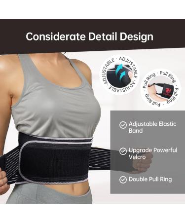 Back Support Belt for Men & Women - Lightweight Lumbar Brace for Pain Relief Sciatica & Scoliosis | Adjustable Breathable Support for Heavy Lifting - Buy Online on GoSupps.com