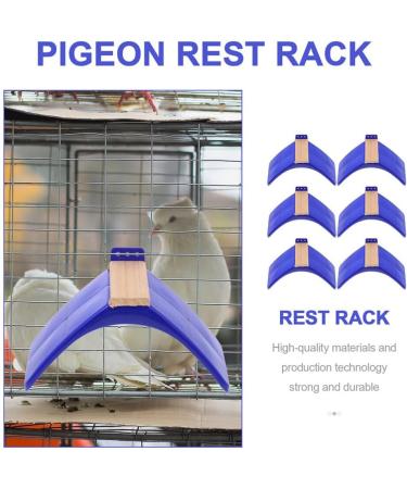 POPETPOP Toy Pets 6Pcs Dove Rest Stand Pigeon Perch Bird Stand Wooden Bird Rest Stand Dove Rest Roost Holder Pet Bird Supplies Grill Accesories - Buy Online on GoSupps.com
