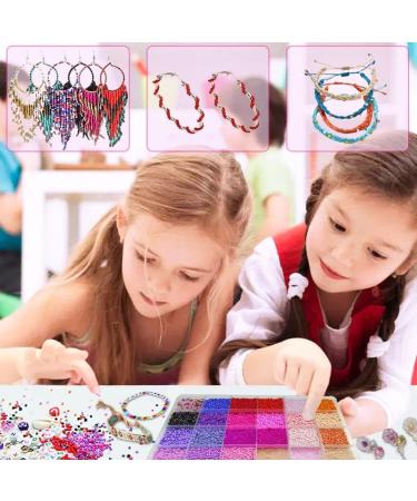 96 Colors Glass Seed Beads with Letter Beads Kit - DIY Jewelry Making Set - Buy Online on GoSupps.com