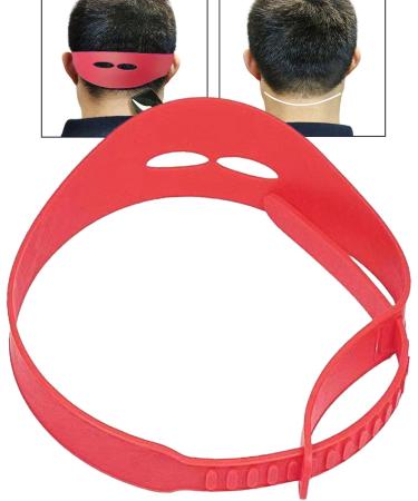 Neckline Shaving Template Hair Trimming Guide Silicone Curved Haircut Band for Haircutting Creating Clean Straight Neck Hairline Fade and Taper Guide for Hair Clippers Red - Buy Online on GoSupps.com