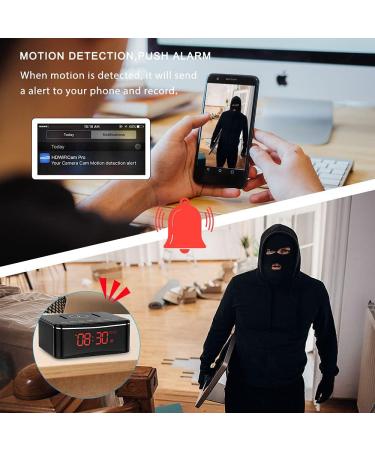 YuanFan Hidden Spy Camera with Video in Alarm Clock - Black - Buy Online on GoSupps.com