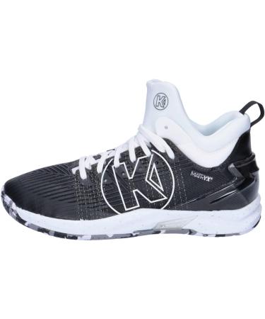 Kempa Unisex Attack Mid Handball Shoes - Black White Sports Sneakers (46 EU) | International Shipping Available - Buy Online on GoSupps.com