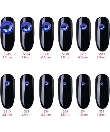 Yhmq 2160 Pieces Royal Blue Rhinestones for Nails - SS20 Nail Crystals (4.6-4.8mm) - Perfect for Nail Art - Buy Online on GoSupps.com
