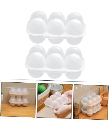 Alipis 2pcs Egg Storage Box Eggs Fridge Deviled Egg Tray Kitchen Egg Container - Trash Can - Buy Online on GoSupps.com