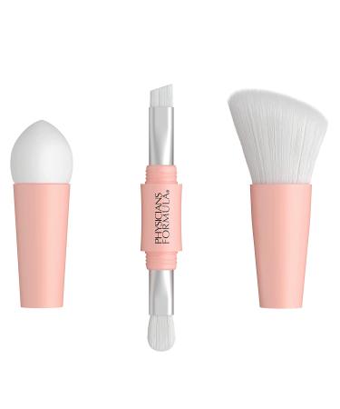 Physicians Formula 4-in-1 Makeup Brush and Sponge Set - Premium Brushes & Precision Sponge for Powder and Liquid Makeup - Buy Online on GoSupps.com