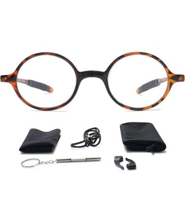Buy Lanomi Retro Round Reading Glasses for Men & Women - Easy-Rim Nerd Glasses | Multiple Strengths Available (1.0 to 4.0) - Buy Online on GoSupps.com