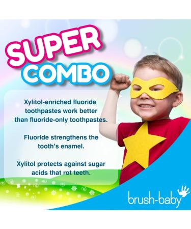 Brush-Baby Natural Strawberry Unicorn Toothpaste (3+ Years) - 50ml Tube - Buy Online on GoSupps.com