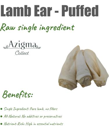 Puffed Lamb Ears for Dogs Natural Chew Treat (70g) - Buy Online on GoSupps.com