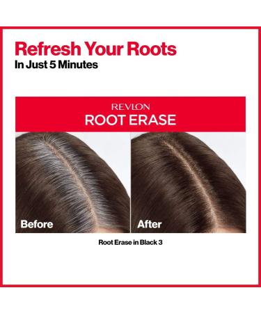 Revlon Permanent Hair Color Dye for At-Home Root Touch-Up - Black (3) - 100% Gray Coverage - 3.2 fl oz - Buy Online on GoSupps.com
