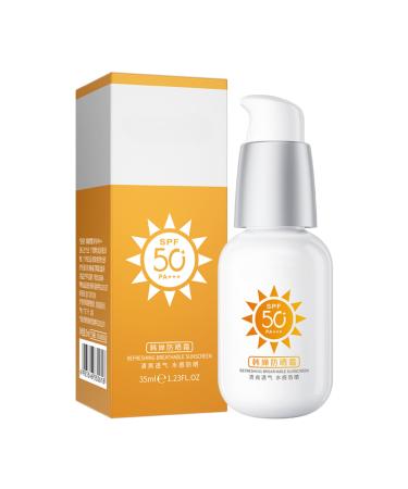 Sunscreen SPF 50+ PA+++ Sun Cream SPF 50 Face Sunscreen SPF 50 High Protection Face Sun Cream Moisturizing Refreshing & Breathable Travel Size Sun Cream Against Sunburn Non-Greasy
