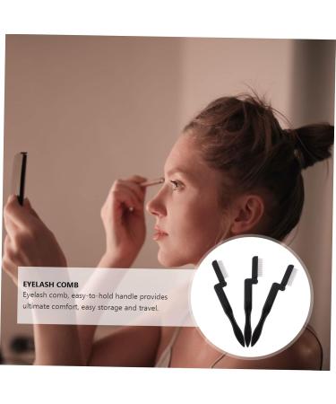 Beavorty 3pcs Folding Steel Eyebrow Combs & Eyelash Separators - Disposable Eyelash Brushes for Extensions & Mascara - Beauty Tools for Flawless Lashes - Buy Online on GoSupps.com