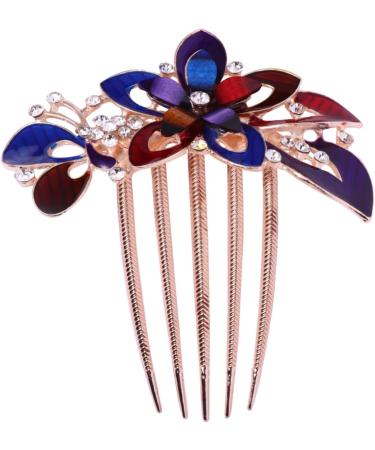 Angoily Flowers Hairpin Hair Accessories Rhinestone Flower Bride Crystal - Buy Online on GoSupps.com
