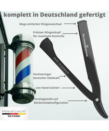 Schwertkrone Razor Set with 100 Blades | Made in Germany | Premium Solingen Quality for Precision Grooming - Buy Online on GoSupps.com