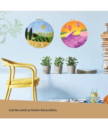 Needle Felting Kit with Wool Roving - Lavender Grassland Color | DIY Felt Painting Set for Home Decoration - Buy Online on GoSupps.com