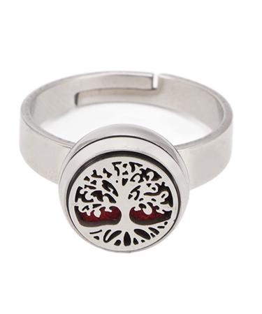 Asixxsix Diffusorring for essential oils stainless steel ring opening adjustable aromatherapy for essential oils portable jewelry aromatherapy diffuser for women girls gifts (type 1) - Buy Online on GoSupps.com