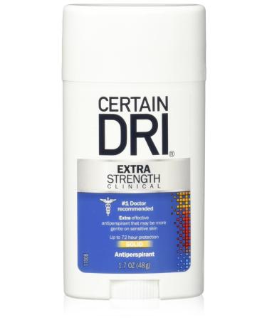 Certain Dri Solid Anti-Perspirant (4 Pack) 1.7 Ounce (Pack of 4)