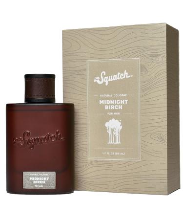 Dr. Squatch Men's Cologne Midnight Birch - Natural Cologne Made With Sustainably-Sourced Ingredients - Manly Fragrance of Vanilla Lavender and Cedar - Inspired by Birchwood Breeze Bar Soap