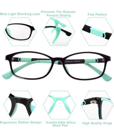 DUCO Blue Light Blocking Glasses for Kids | Gaming & Computer Glasses for Ages 5-12 | Boys & Girls | 8915 Green - Buy Online on GoSupps.com