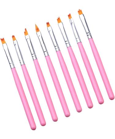 Healeved 2 Sets Nail Painting Tool Builder Gel for Nails Salon 3d Nails Tool Nail Art Brush Kit De Manicura Nail Gel Nail Painting Brush Gel Builder for Nails Accessories Pink Manicure - Buy Online on GoSupps.com