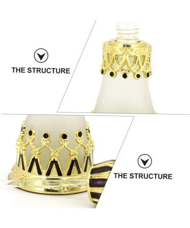 Healeved Essential Oil Bottle Crown Perfume Bottle Empty Essential Oil Container Empty Perfume Container Portable Perfume Bottle Refillable Bottle Glass Sample Bottle Glass Perfume Bottle - Buy Online on GoSupps.com