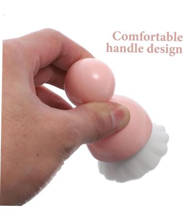 minkissy 1pc Cleansing Brush Liquid Makeup Mineral Foundation Powder Handheld Scrubber Face Brush Travel Brush Face Body Brush Facial Cleansing Brush Compact Face Brush Travel Pink - Buy Online on GoSupps.com