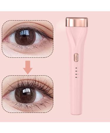 harayaa Heated Eyelash Curler Lash Curler Portable with 3 Temperature Settings Handheld USB Heater Rechargeable for Home Salon Pink - Buy Online on GoSupps.com