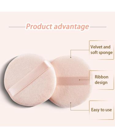 Bontannd 6-Piece Powder Quack Triangle Makeup Puff - Ultra Soft Washable Pure Cotton Velor Cosmetic Sponge Tools - Buy Online on GoSupps.com