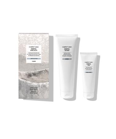 comfort zone Essential Double Size Kit With Face Wash and Scrub Most-Loved Products in Double Format Proper Everyday Face Cleaning 300 ml and 120 ml (2 Piece Set)