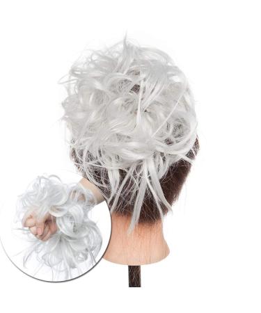 Shop Tess Hair Part Dutt Hair Tie - Silver Gray Hair Extensions for Women | 45g Smooth Shaped Updos - Affordable International Shipping - Buy Online on GoSupps.com