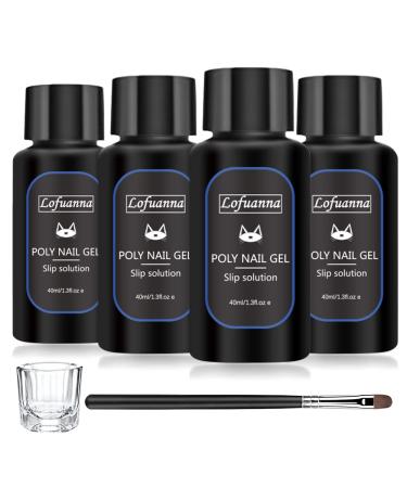 lofuanna Poly Gel Slip Solution 160ml Professional Nail Extension Gel Liquid Solution Set For Builder Gel (XBS SET 3) SET 1