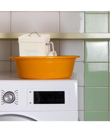 Laundry Powder Bin Washing Powder Storage Tin with Scoop Airtight Lids Laundry Detergent Powder Storage Box Laundry Room Accessories Beige - Buy Online on GoSupps.com