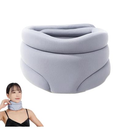 Premium Sleep Aid Neck Support Pillow - Anti-Snoring Soft Foam Orthosis for Ultimate Comfort Travel-Friendly Gray Design - Buy Online on GoSupps.com