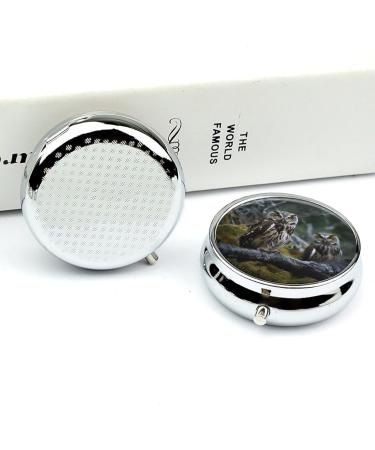 Travel Pill Box - 3 Compartment Owl Design Portable Organizer for Purse & Pocket - Buy Online on GoSupps.com