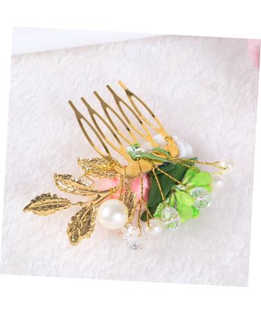Housoutil Women Hair Comb Bride Hair Comb Wedding Hair Comb Flower Hair Comb Hair Side Comb Women's Hair Accessories Korean - Buy Online on GoSupps.com