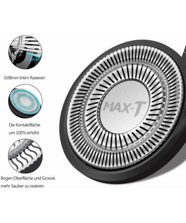 MAX-T Electric Shaver Replacement Heads for RM 8101 - High-Quality Shaving Heads in White | International Shipping Available - Buy Online on GoSupps.com