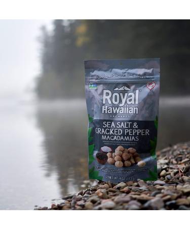 Royal Hawaiian Orchards Sea Salt & Cracked Pepper Macadamia Nuts  4 Oz - Buy Online on GoSupps.com