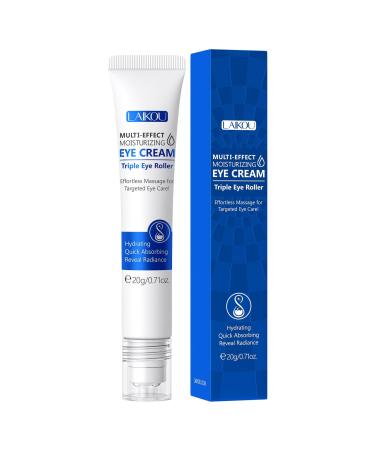 Uner Eye Cream with Roller, Cream for Dark Circles and Puffiness, Uner Massage Cream to Reduce Wrinkles, Fine Lines, Firm Eyes, Tighten Eye Skin, for Men and Women