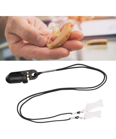 Hearing Aid Clip Holder for Elderly | Flexible Binaural Design | Fashionable Black Clip for Hearing Aids - Shop Internationally - Buy Online on GoSupps.com