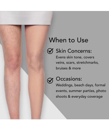 Dermablend Leg & Body Foundation Makeup For Legs Veins Stretch marks Buildable Liquid Body Foundation 100mL 10n Fair Ivory - Buy Online on GoSupps.com