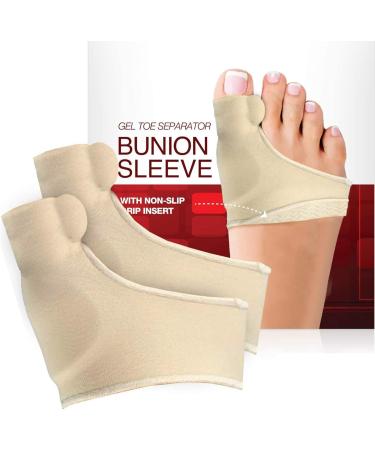 Tyenaza Bale Toe Corrector | Breathable Smooth Iron for Large Toes | Non-Slip Silicone Strips | Foot Pain Relief Sleeve for Men & Women - International Shipping Available - Buy Online on GoSupps.com