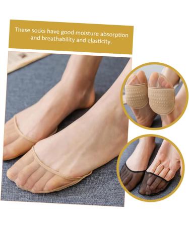 FRCOLOR 12 Pairs Half Socks Half Palm Socks Toe Socks Womens Socks Foot Pad Non Socks Female Accessories Female Supplies Foot Accessory Shallow Mouth Floor Mat Casual Socks Front Pad Miss - Buy Online on GoSupps.com