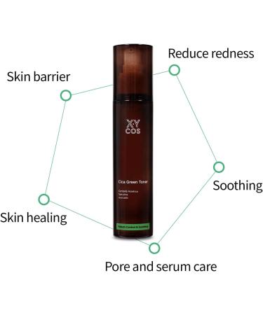 CICA Green Toner | 100% Vegan EVE Certified | Acne & Blemish Care | Balances Excess Oil | 120ml/4.05oz - Buy Online on GoSupps.com