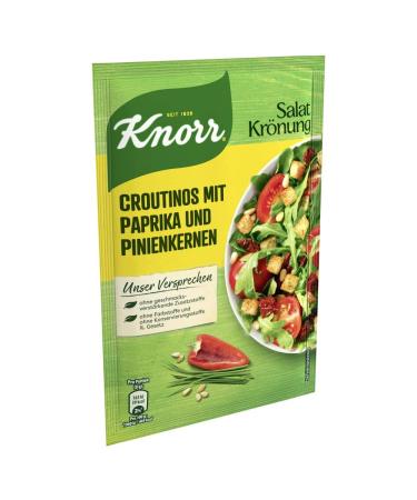 Buy Knorr Salad Dressing Croutinos with Peppers & Pine Nuts - 25g Pack | International Shipping Available - Buy Online on GoSupps.com