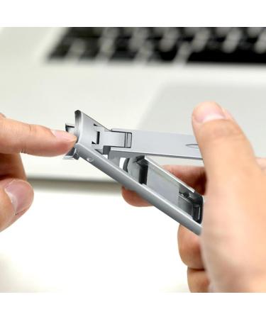 Thick Nail Clippers Thick Toenail Clippers Foldable Wide Nail Clippers Double Head Toenail Clippers Portable Fingernail Cutter Finger Thick Nail Clippers for Men and Women Silver - Buy Online on GoSupps.com