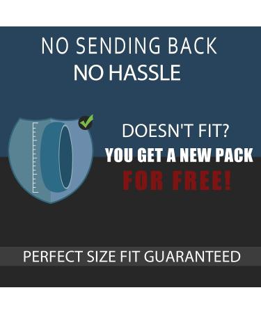 MIROMIHO Inner Arc Breathable Silicone Rings for Men - Set of 7 Rings, Black Gray Color Options, Size 10.5-11 - Buy Online on GoSupps.com