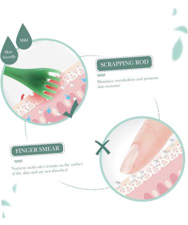 Frcolor 4-Piece Hair Comb Massager Set - Jade Gua Sha & Beeswax Scraping Tools for Pain Relief - Buy Online on GoSupps.com